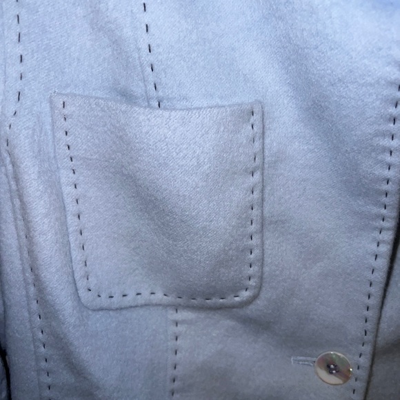 CARLISLE light blue luxury angora wool jacket blazer - Picture 3 of 4